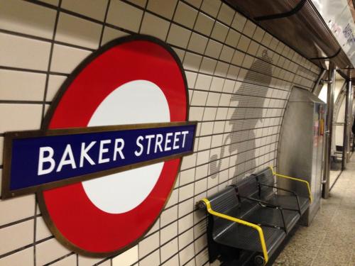 【ロンドン】シャーロック・ホームズと関わりの深い「ベイカー・ストリート（イメージ/社員撮影）」